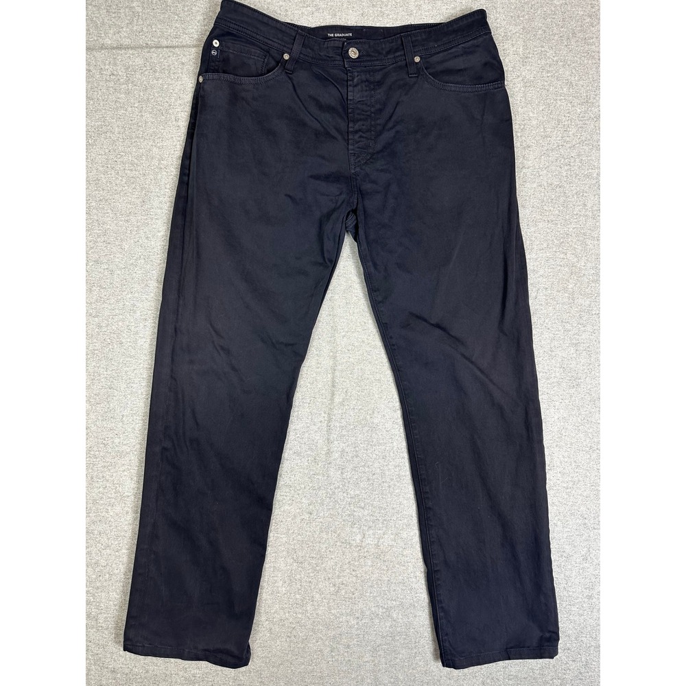 AG Adriano Goldshmied The Graduate Pants 36x32 (34X29) Tailored Leg Navy Blue